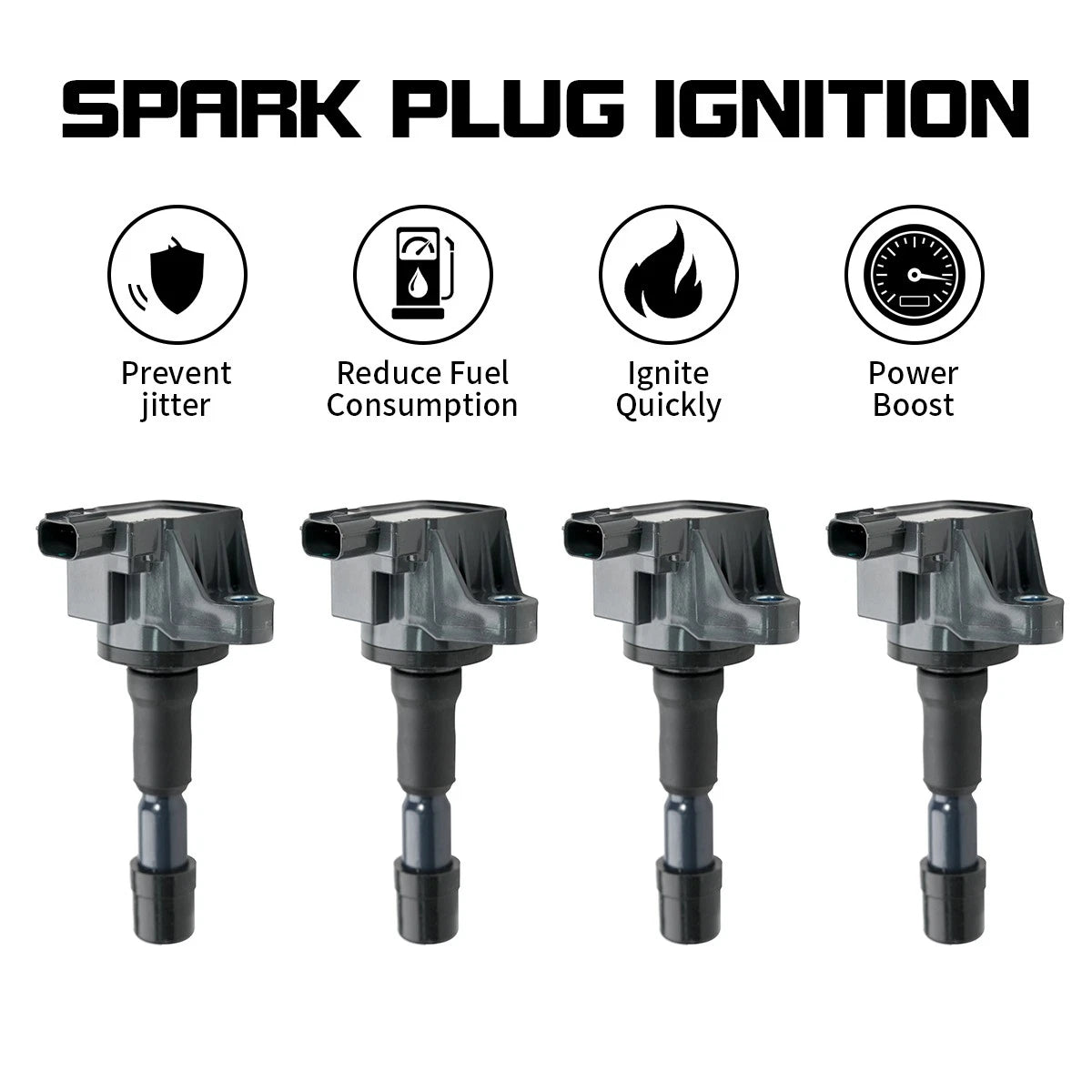 4X Ignition Coils for Honda City (2010–2016) 1.5L L4