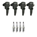 Set of 4 NGK Ignition Coils & Nickel Spark Plugs for Mazda 3, Ford Focus
