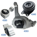 Set of 4 Engine Motor & Transmission Mounts for Nissan Altima 2.5L (2007–2016)