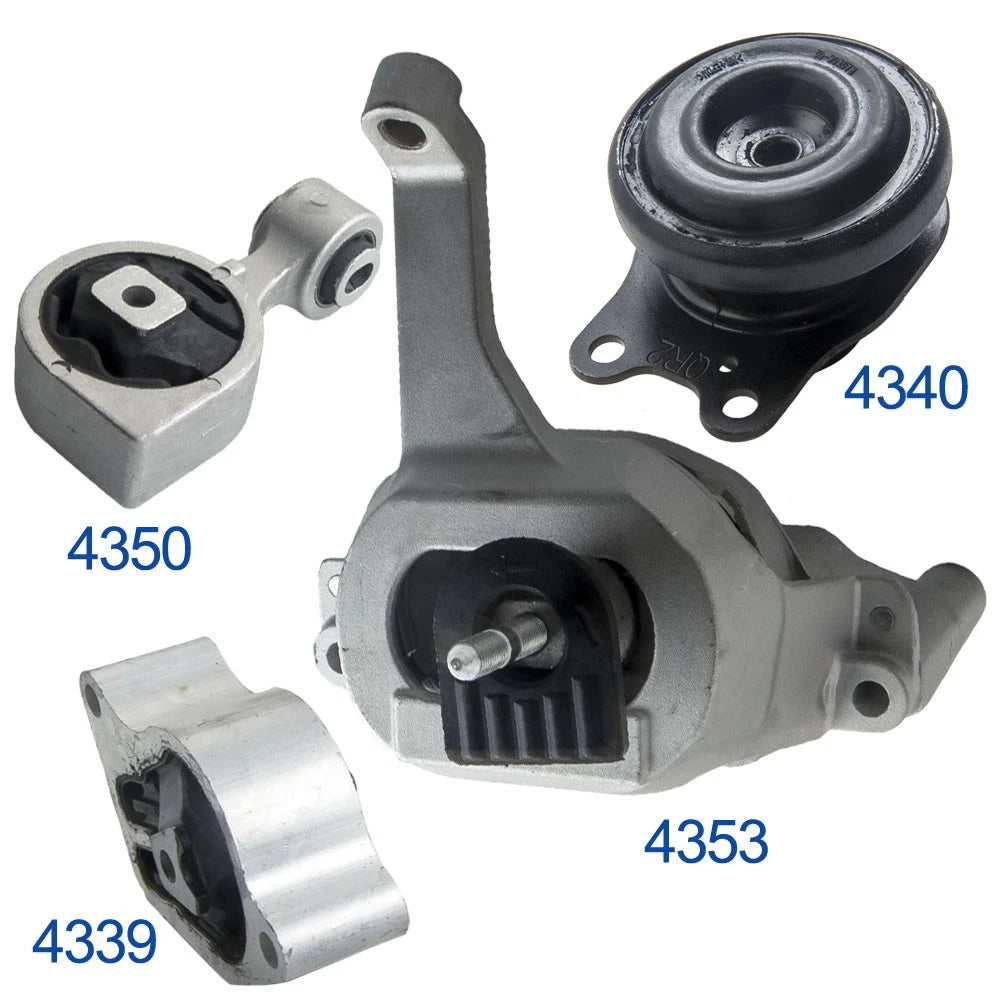 Set of 4 Engine Motor & Transmission Mounts for Nissan Altima 2.5L (2007–2016)