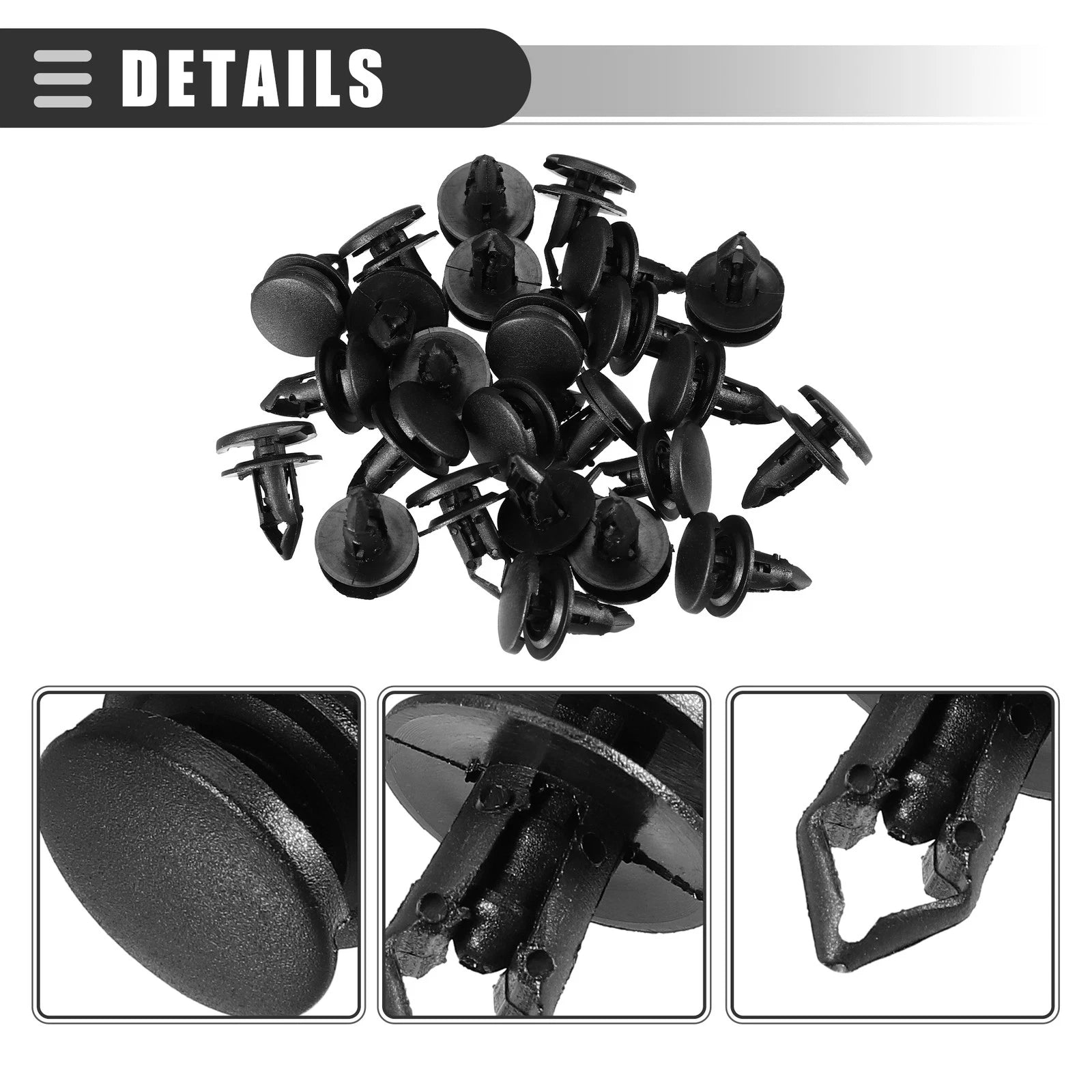 25 Pcs Fender Liner Bumper Cover Clips for Honda (No. 90667TC0U01ZA)