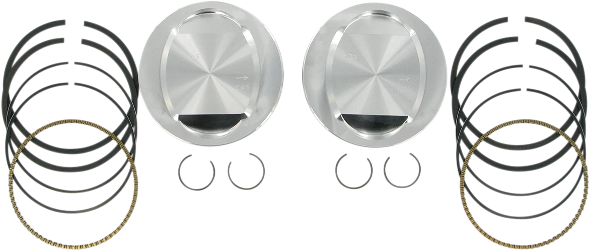 S&S Cycle Piston Kit for 95" Big Bore Kit 3.875" +0.005" (92-1204)