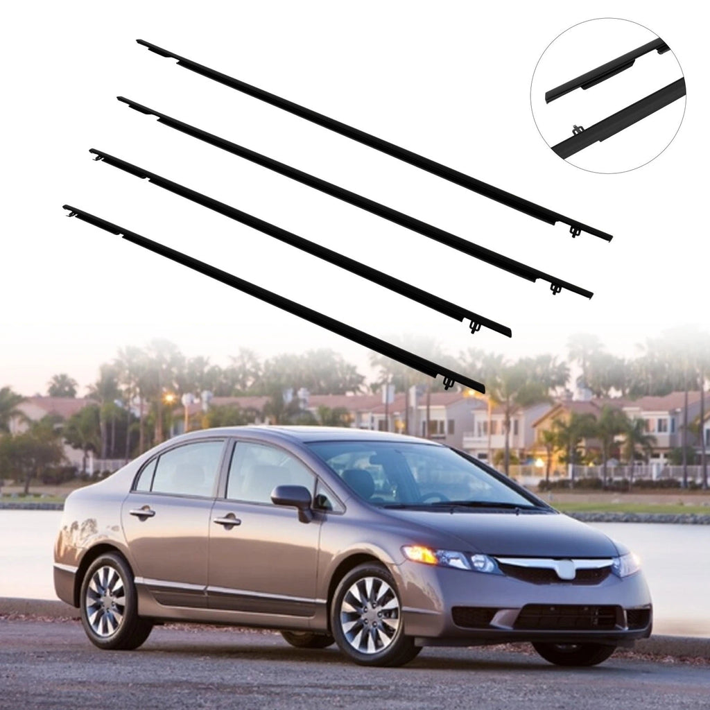 Window Scraper Seal Belt Weatherstrip for Honda Civic Sedan (2006–2011)