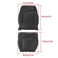 6pcs Seat Cover Set + Foam for Jeep Wrangler (2007–2012) Black