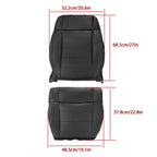 6pcs Seat Cover Set + Foam for Jeep Wrangler (2007–2012) Black
