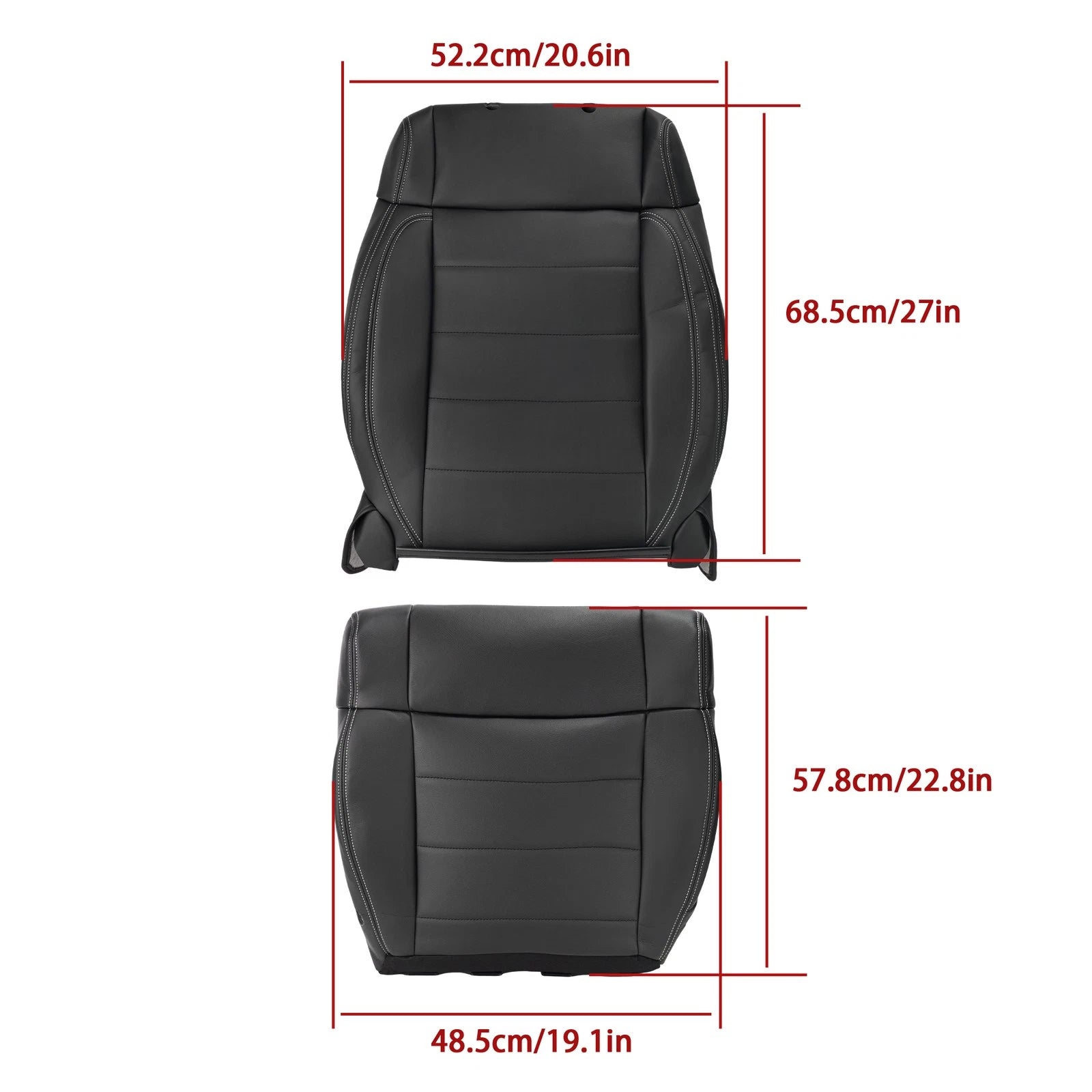 6pcs Seat Cover Set + Foam for Jeep Wrangler (2007–2012) Black