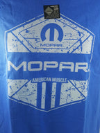 Licensed Mopar T Shirt Blue American Muscle for Dodge Challenger (2008–2019)
