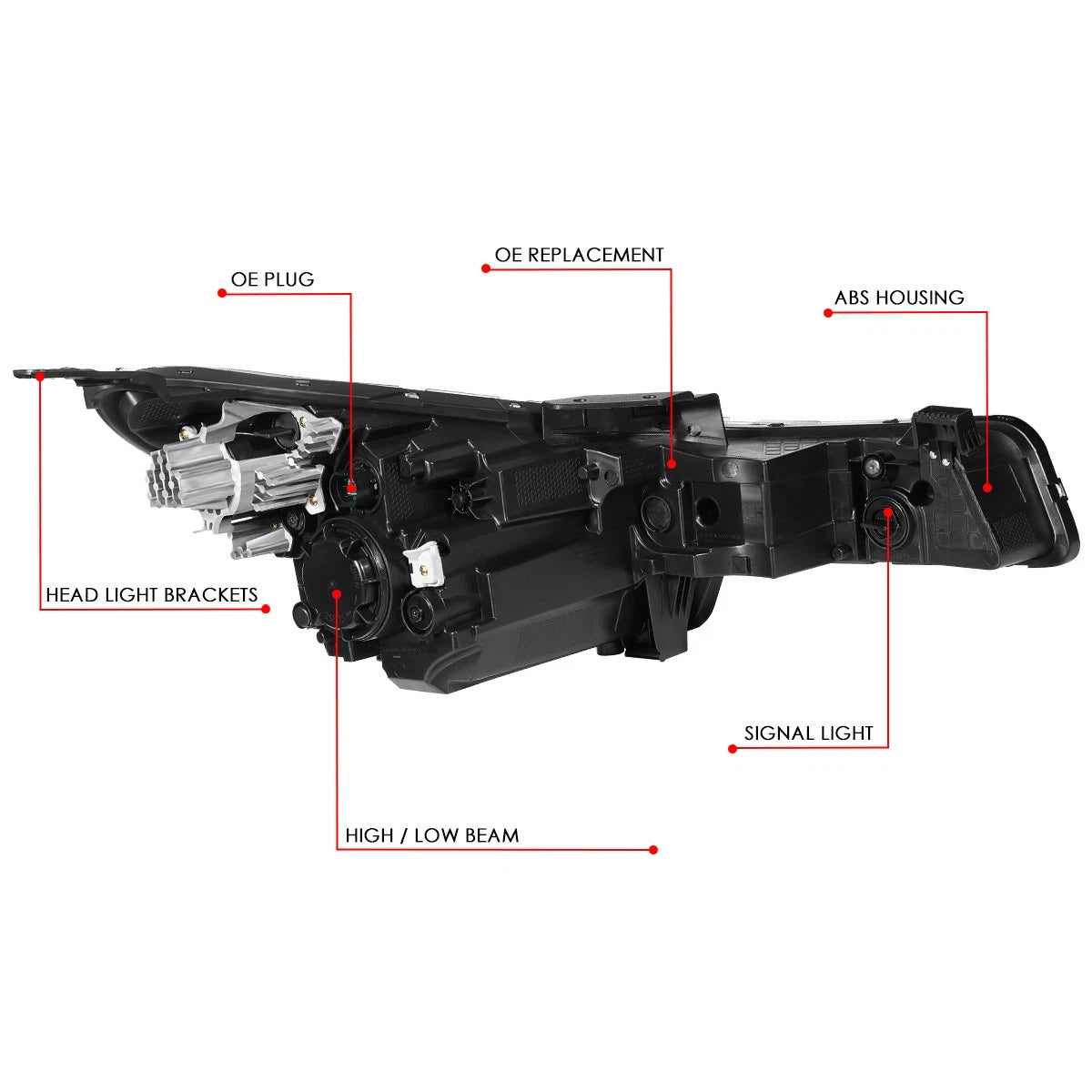 LED Projector Headlight Assembly for Elantra (2021–2022)