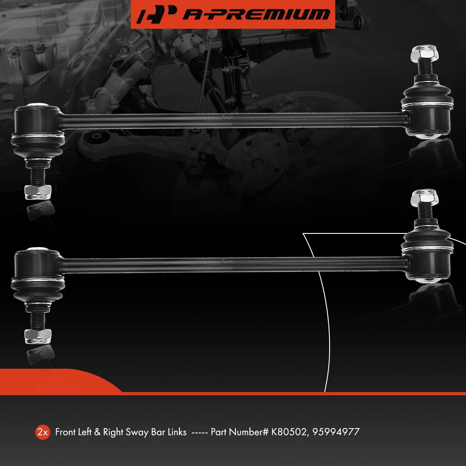 2X Front Sway Bar Link for Chevy Aveo (2004-2011)