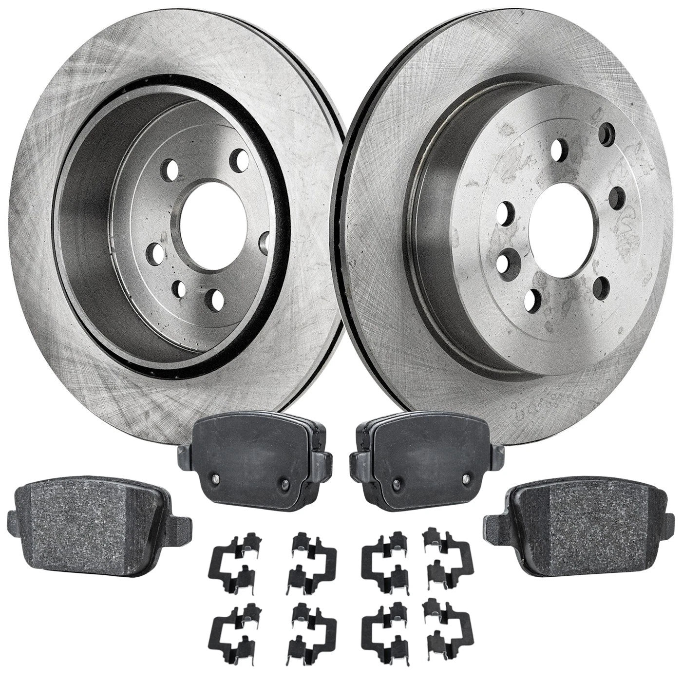 Rear Brake Disc Rotors and Pads Kit for Land Rover LR2 (2011–2012)