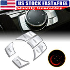 7 Button Decor Trim Cover for BMW 3 5 6 7 X1 X3 X5 X6 (Fits Multiple Models)