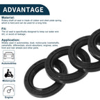 Set of 5 Oil Seal Rotary Shaft Seal NBR Rubber 17x25x4mm