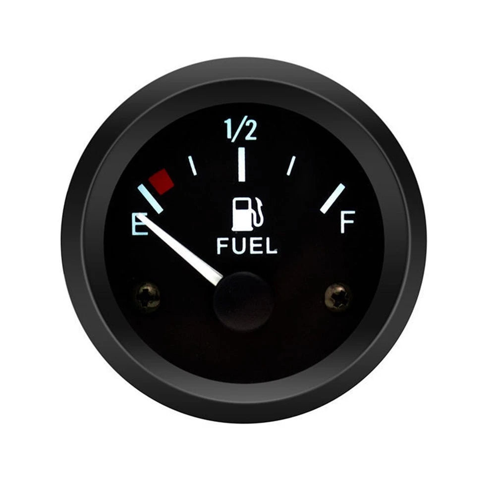 Fuel Gauge for Various Tanks (Marine Grade, Sleek Black Finish)