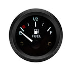 Fuel Gauge for Various Tanks (Marine Grade, Sleek Black Finish)
