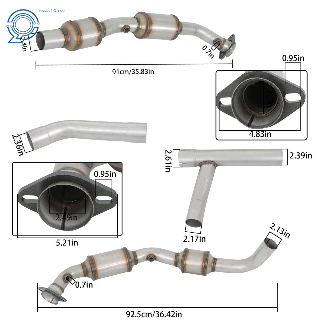 Y Pipe Catalytic Converters for Ford Econoline (2005-2007)