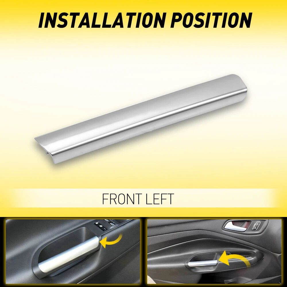 Front Driver Side Door Handle Trim for Ford Escape (2013â2019) Silver