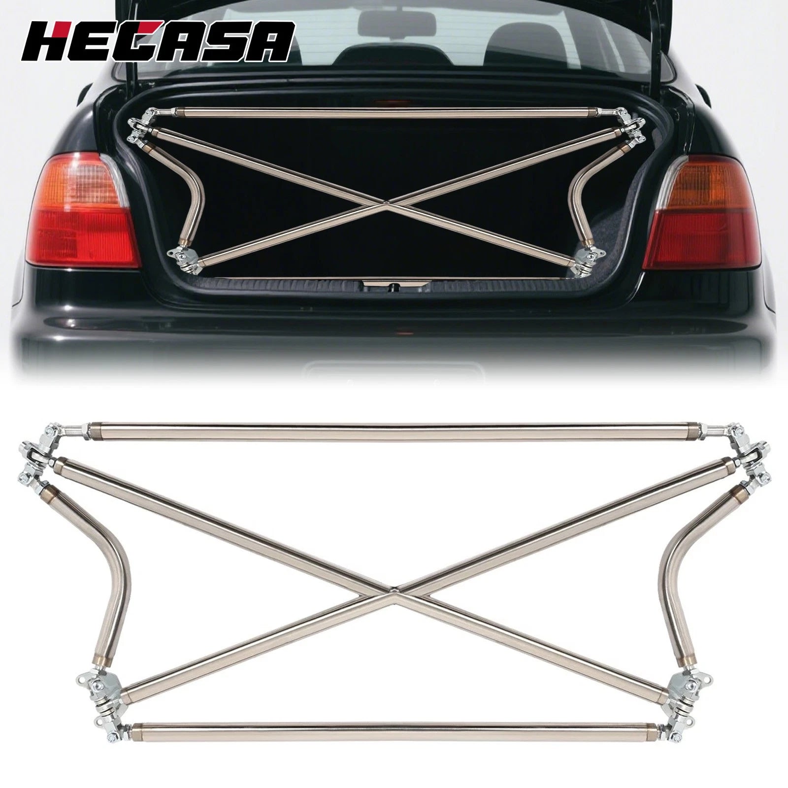 Racing Rear Strut Cross Bar for Honda Civic CX DX 3Dr Hatchback EK9 (1992–2000)