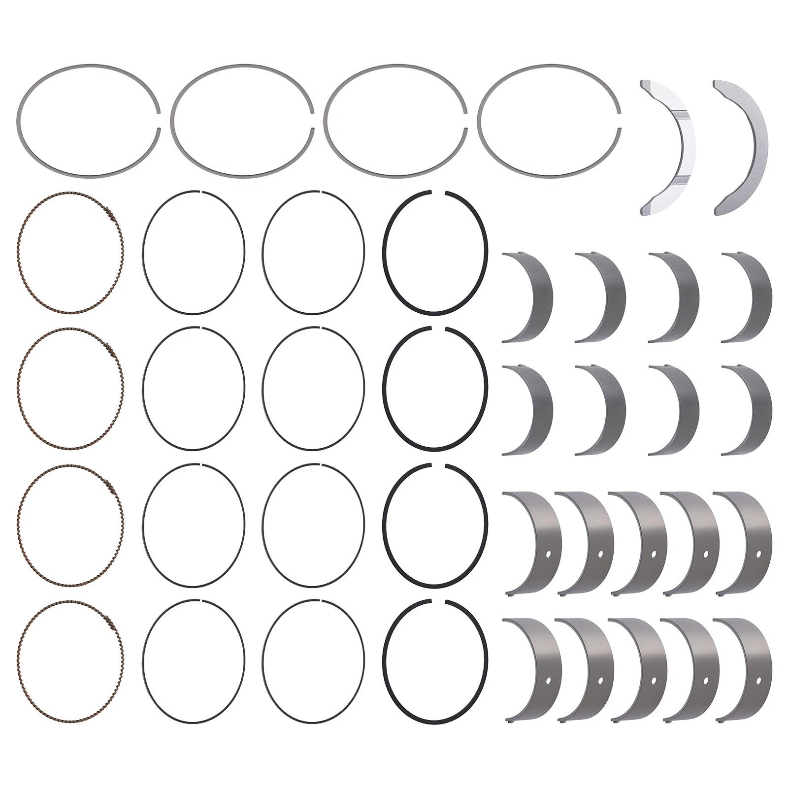 Engine Bearing Piston Set for Honda Civic HX LX DX 1.7L 2001-2005 75mm
