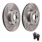 Front Brake Rotors Pair for Toyota Corolla (2009–2019) Pontiac Vibe (2009–2010) S31505
