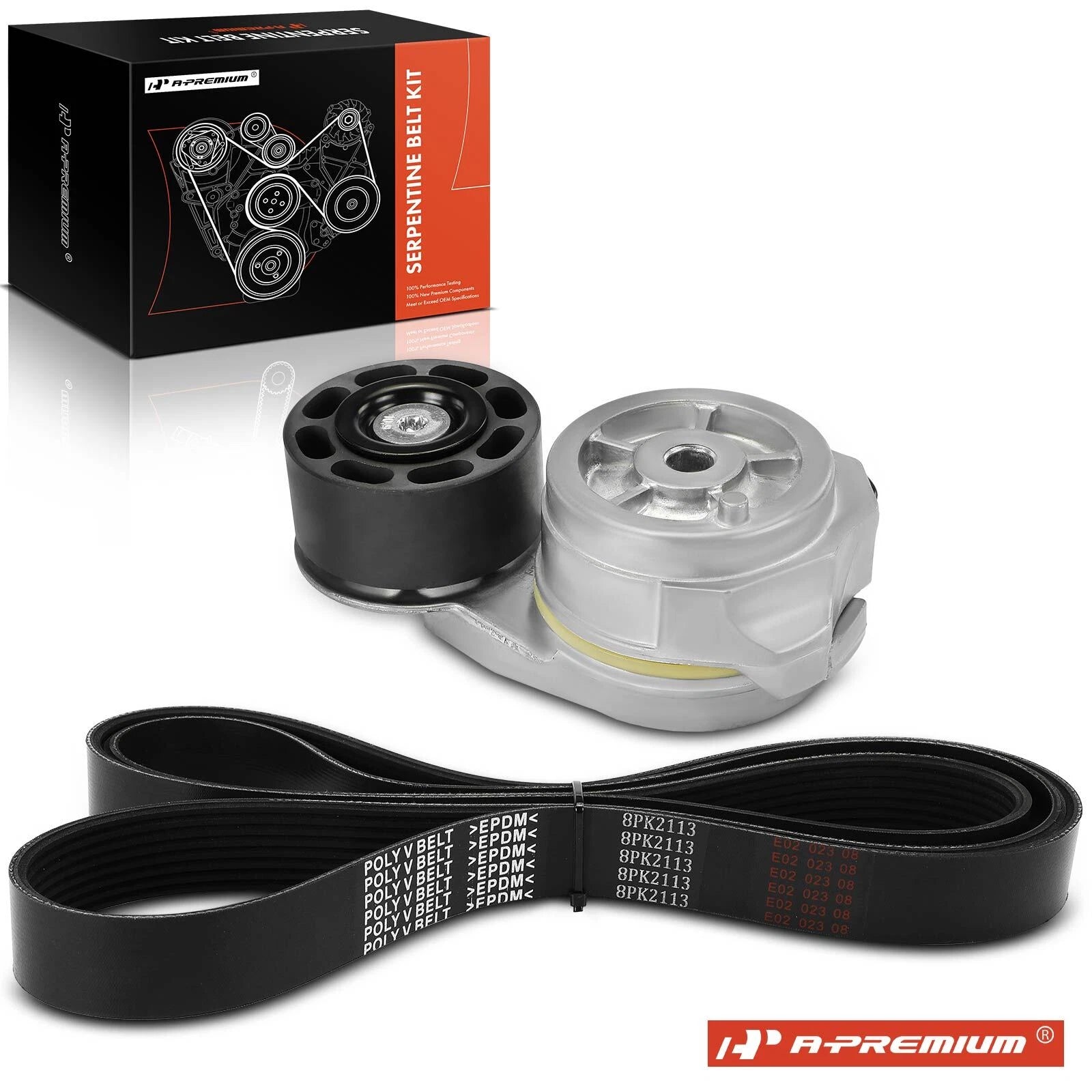 2X Serpentine Belt Drive Component Kit for Ford F-650, F-750 (2011–2013)