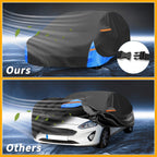 Waterproof Car Cover for Ford Fiesta (2011–2023) 210D-PU, Zippered, All Weather