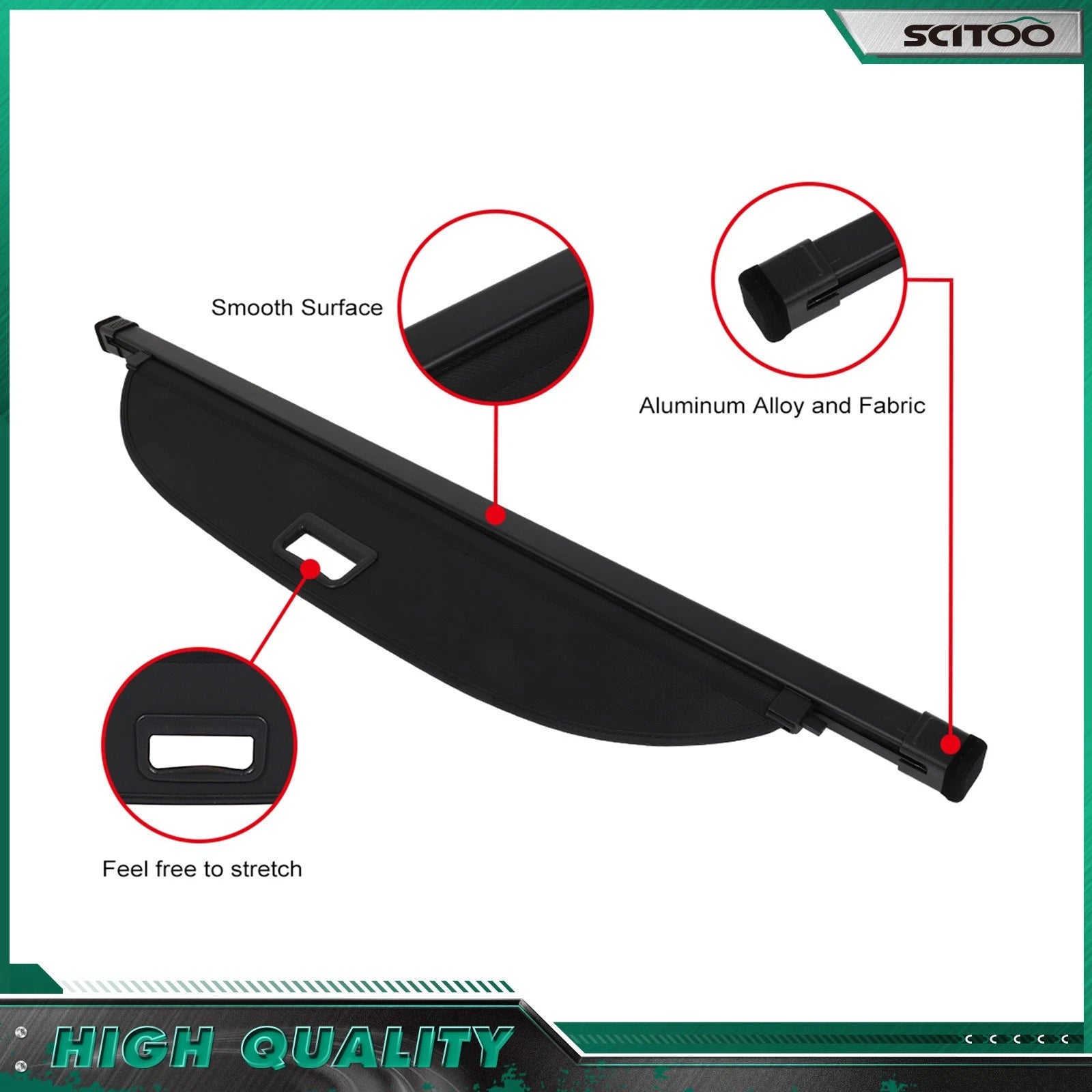 Retractable Cargo Cover for Toyota Prius (2010–2015)