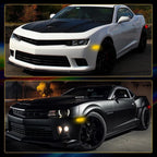 Set of 2 Amber Red Clear LED Fender Side Marker Lamps for Camaro (2010–2015)