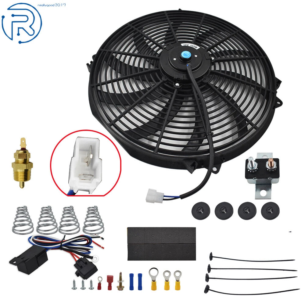 16" Electric Radiator Fan Kit for Universal Applications (Year Range)