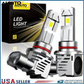2X CANBUS 9012 LED Headlight Bulbs Kit for Hi/Low Beam (6500K)