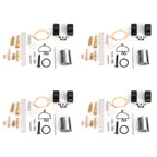 Set of 4 Carburetor Repair Kits for PWK Keihin OKO (Motorcycle)