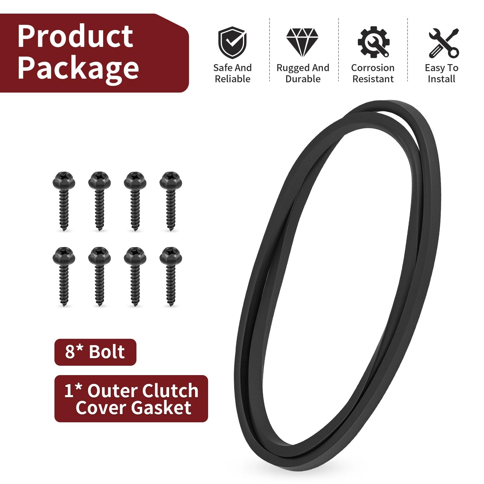 Clutch Cover Gasket Mounting Screws for Polaris RZR 900 1000 XP & General (2015–2023)
