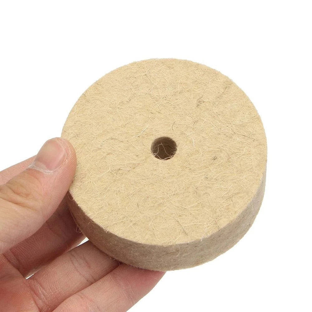 3" Wool Felt Polishing Wheel Buffing Pad for Universal Use