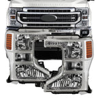 Halogen Headlight Set for Ford F250 F350 SuperDuty (2020–2022) w/Bulb