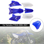 Body Plastic Kit Front Rear Fender Fairing for Yamaha TTR50 (2006–2021) Blue