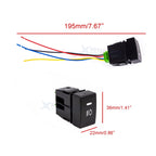 4-Pole Push Button Switch with LED Background Lights for Honda Civic Accord (2016-2024)