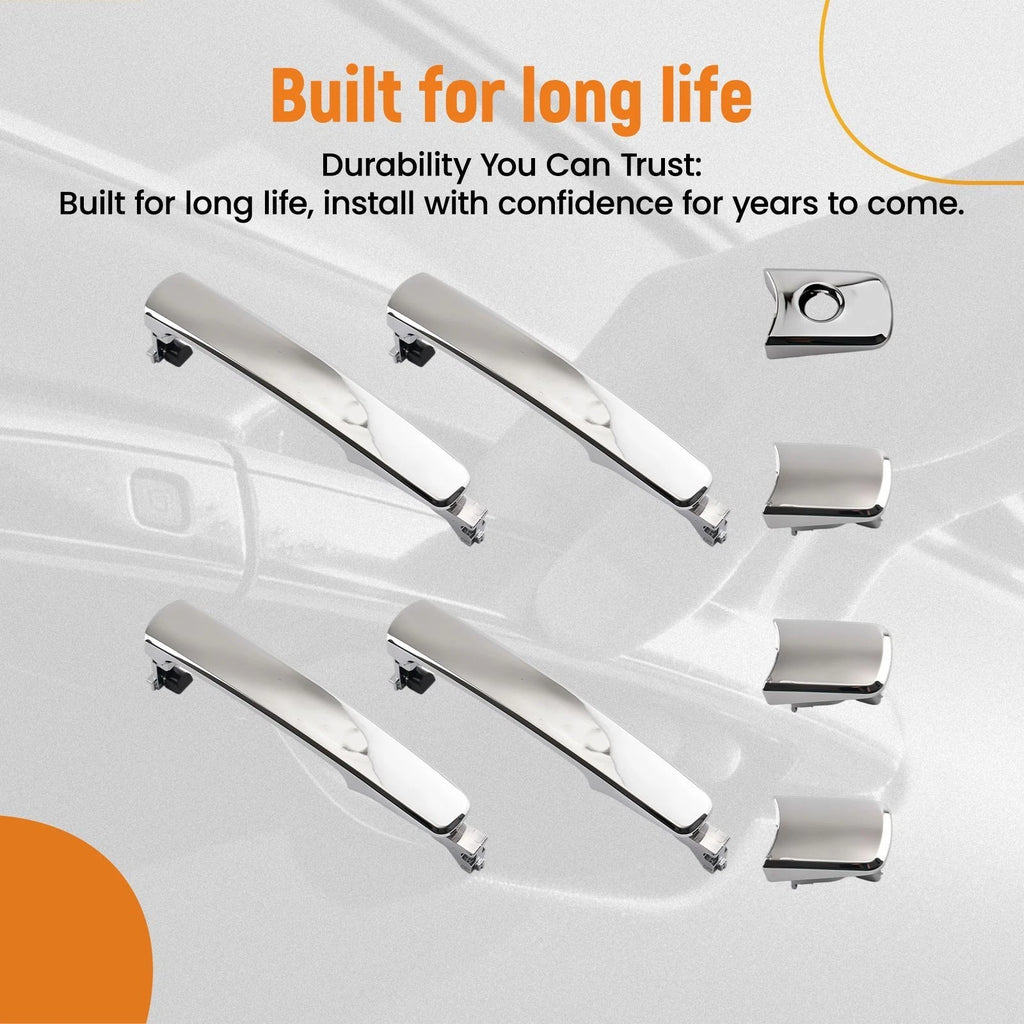 Set of 4 Chrome Door Handles for Nissan Rogue Infiniti FX35 (2008–2013) 80645CA000