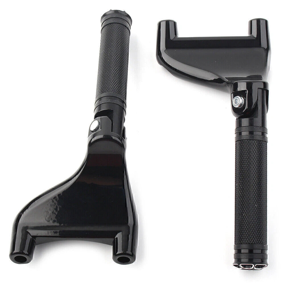 2X Black Rear Passenger Footrest Peg Mount for Harley Sportster XL883 XL1200 (2004–2013)