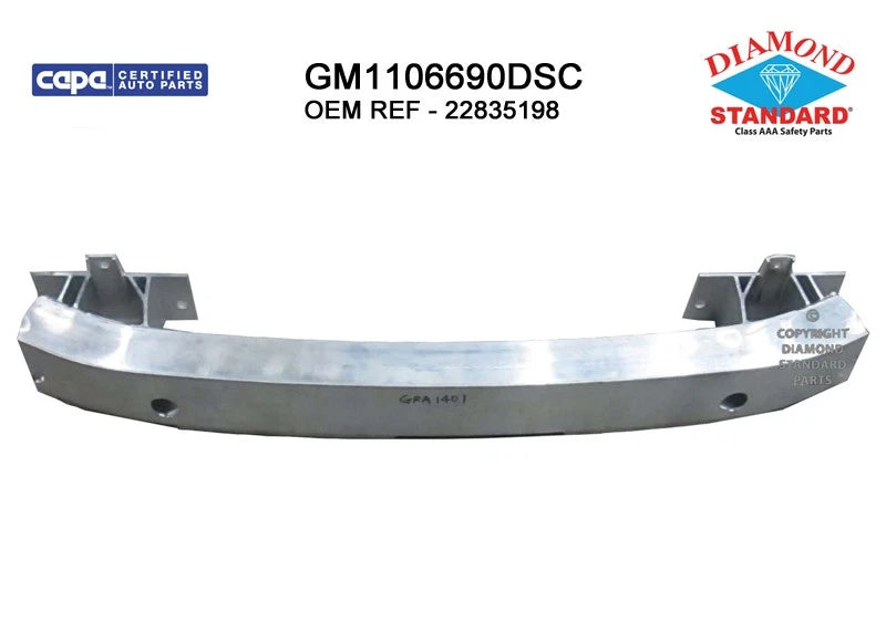 Replacement Aluminum Rear Bumper Impact Bar (See compatibility Chart)