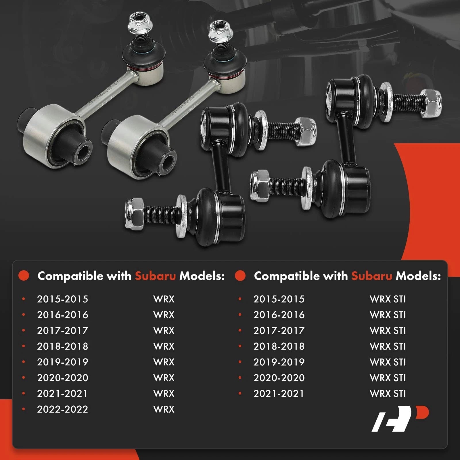 Set of 4 Sway Bar Links for Subaru WRX (2015–2022)