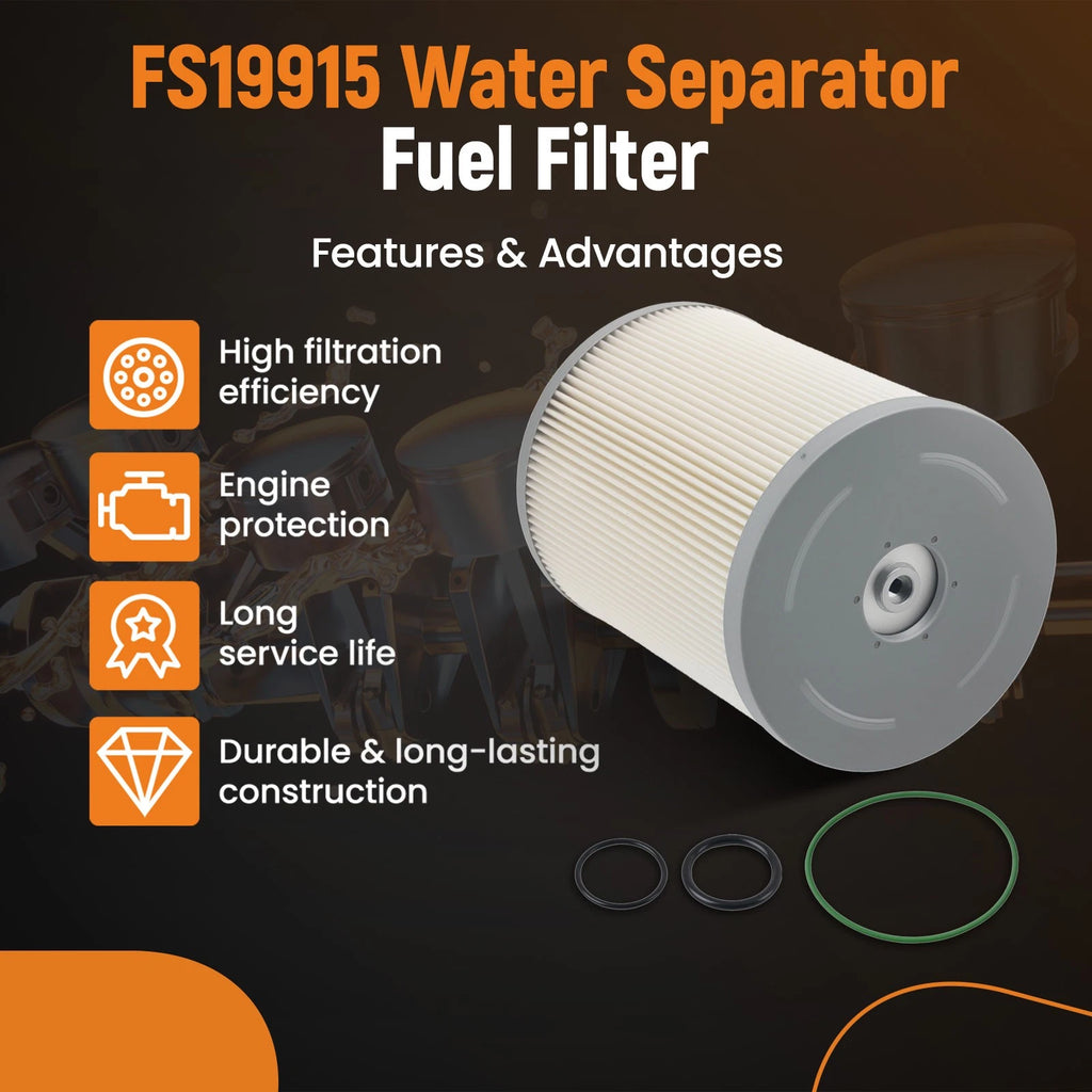 6PCS Water Separator FS19915 for Detroit DD13 DD15 DD16 (2010–2023)