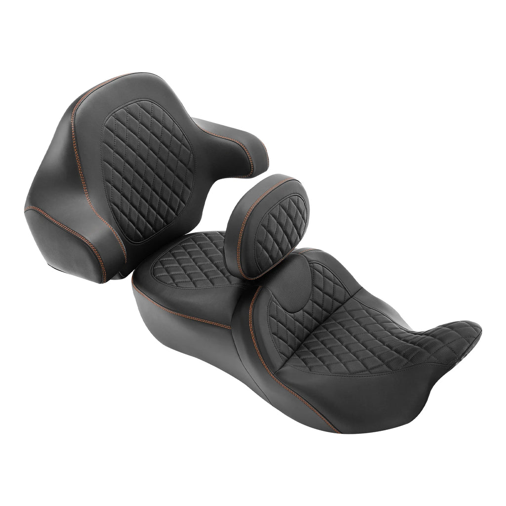 Gel Seat Backrest for Harley Electra Glide, Street Glide, Road Glide (2014–2023)