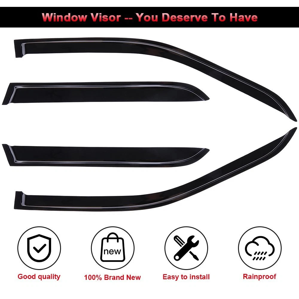 Set of 4 Window Visors for Honda CR-V (2002–2006)