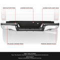 Chrome Rear Step Bumper Assembly for Ford Ranger (2019–2023)