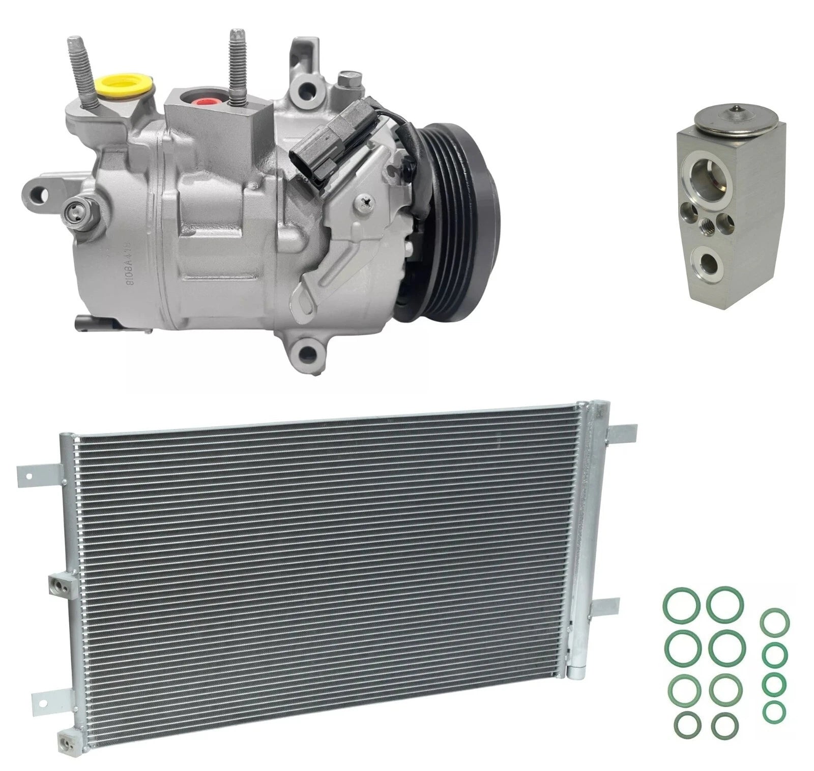 AC Compressor Kit with Condenser for Ford F-150 3.3L V6 (2021–2021)