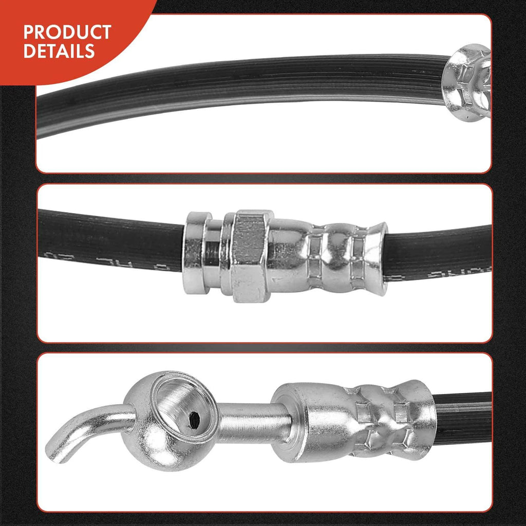 2X Front Brake Hydraulic Hose for Kia Rio (2001-2002)