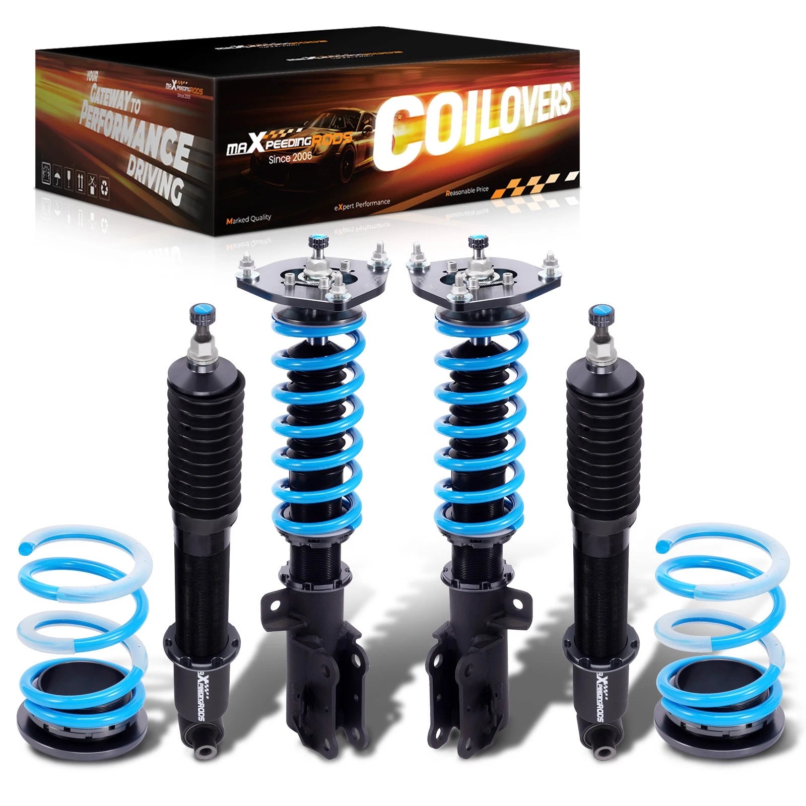 24 Way Adjustable Coilovers for Volvo S60 FWD (2001–2009)