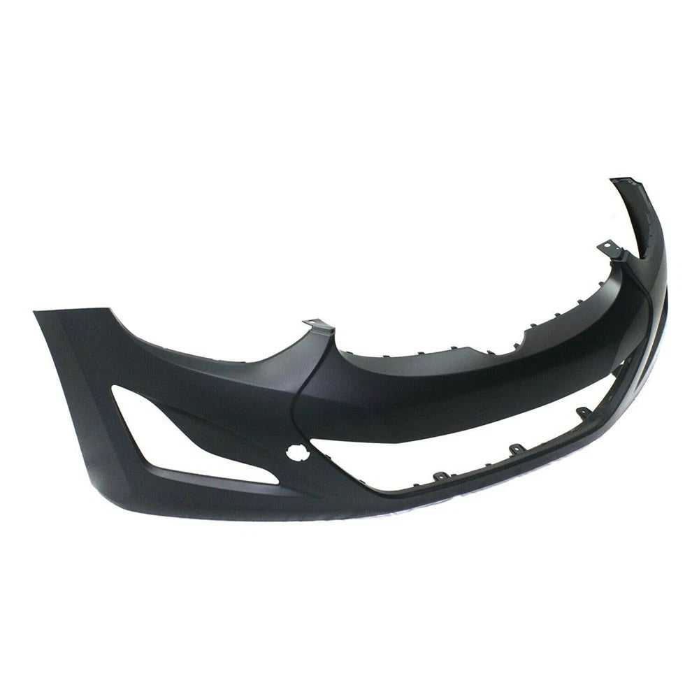 Front Bumper Cover for Elantra Sedan (2014–2016) w/ Tow Hook, Primed Plastic