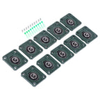 Set of 10 Pillow Block Flange Bearings for UCP204 (3/4" Bore)