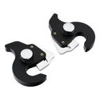 Sissy Bar Luggage Rack Docking Latch Clip Kit for Harley Touring FLHR Black