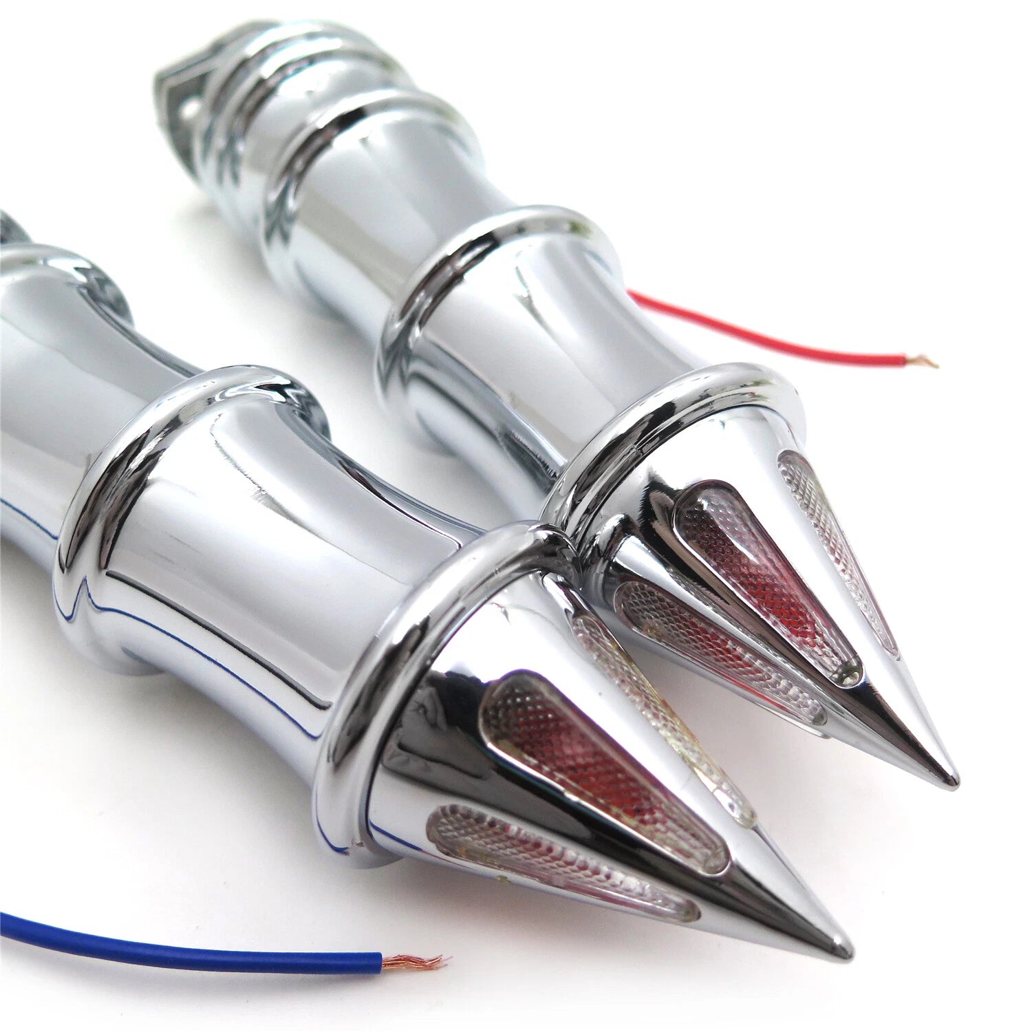 Chrome 7/8" Hand Grips w/ Turn Signals for Aprilia Mille RSV Tuono (1998–2008)